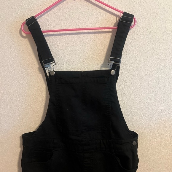 Fashion Nova Black Overalls Size 1X - Picture 2 of 9